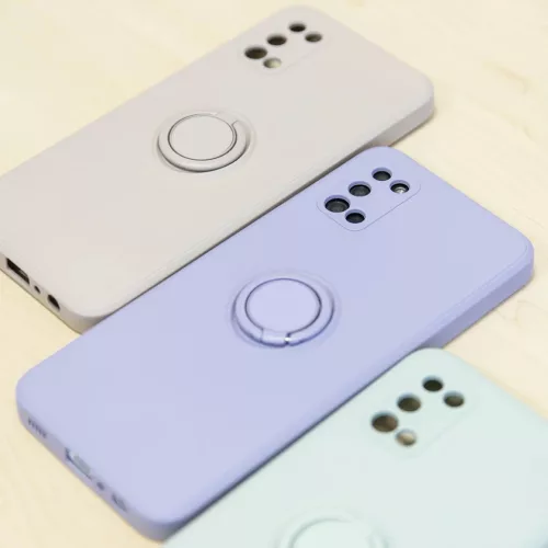 Samsung Galaxy M54 5G Szilikon tok hátlapi gyűrűvel lila-5907457711617 10 kép