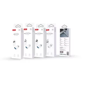 XO adapter NB256B OTG USB - USB-C fehér-6920680851867 2 kép