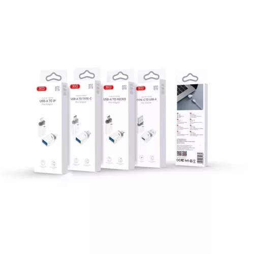 XO adapter NB256B OTG USB - USB-C fehér-6920680851867 2 kép