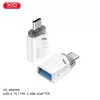 XO adapter NB256B OTG USB - USB-C fehér-6920680851867 3 kép