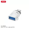 XO adapter NB256B OTG USB - USB-C fehér-6920680851867 4 kép
