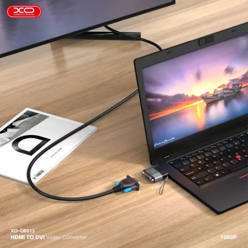 XO adapter GB013 HDMI - DVI szürke-6920680851416 3 kép