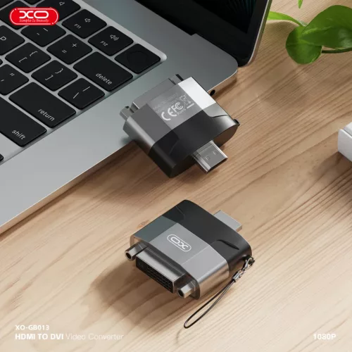 XO adapter GB013 HDMI - DVI szürke-6920680851416 4 kép