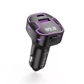 Bluetooth 5.3 FM Transmitter XO adó BCC12 MP3 autós töltő 3,1A fek-6920680850105 1 kép