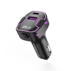 Bluetooth 5.3 FM Transmitter XO adó BCC12 MP3 autós töltő 3,1A fek-6920680850105 2 kép