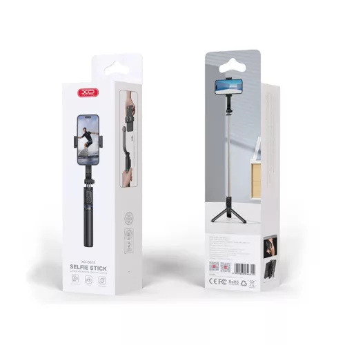 XO szelfi bot Bluetooth mobiltelefon állvány SS13 fekete 106cm-6920680846610 5 kép