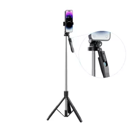 XO selfie bot Bluetooth mobiltelefon állvány SS15 fekete 180cm ​-6920680846634 2 kép