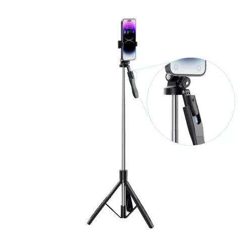 XO selfie bot Bluetooth mobiltelefon állvány SS15 fekete 180cm ​-6920680846634 2 kép