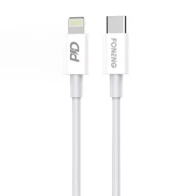 Foneng X31 USB-C - Lighting kábel, 20W 1m (fehér)