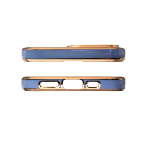Samsung Galaxy A12 5G Lighting Color gél tok arany kerettel kék-9145576252956 1 kép