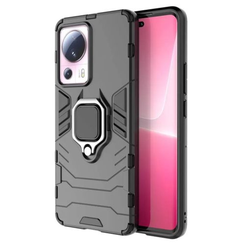 Xiaomi 13 Lite Ring Armor tok kihajtható támasszal fekete-9145576277645 7 kép