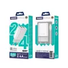 Jellico EU02 hálózati töltő adapter 2.4A 12W 2xUSB + Lightning ká-6974929203252 2 kép