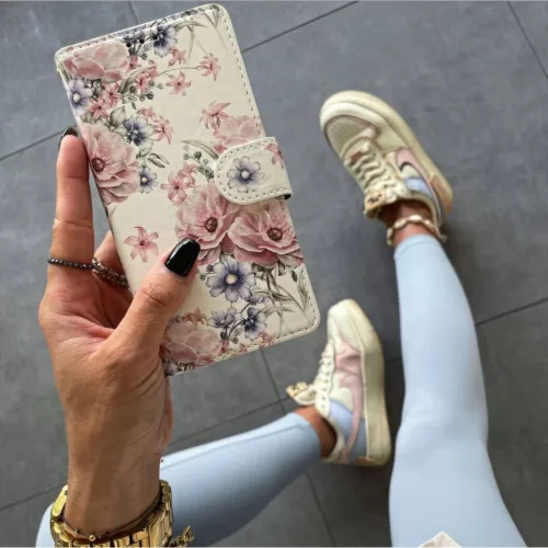 Samsung Galaxy M34 5G Tech-Protect Wallet fliptok virágmintás-5906203691203 6 kép