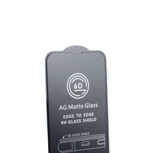 iPhone 12 Mini 6D Matt kijelzővédő üvegfólia fekete kerettel-5907457722774 3 kép