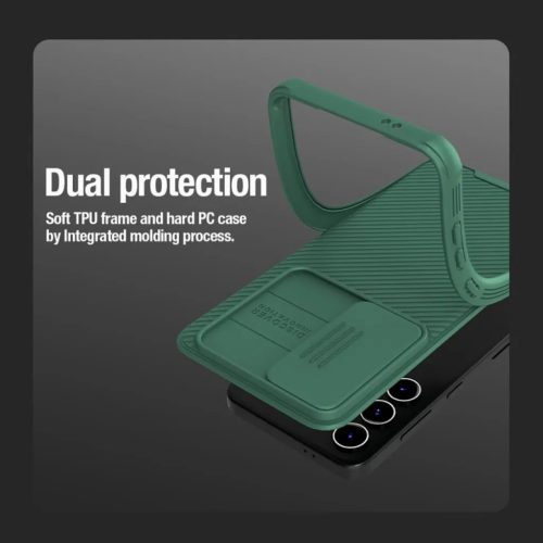 Samsung Galaxy S24 Nillkin CamShield Pro Magnetic tok fekete Magsafe kompatibilis