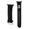  Apple Watch 42/44/45/49 mm Karl Lagerfeld Choupette Head NFT fekete óraszíj