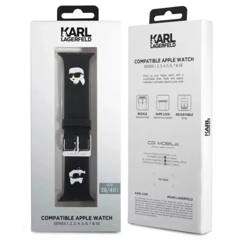 Apple Watch 38/40/41 mm Karl Lagerfeld Karl és Choupette Head NFT ór-3666339190071 2 kép