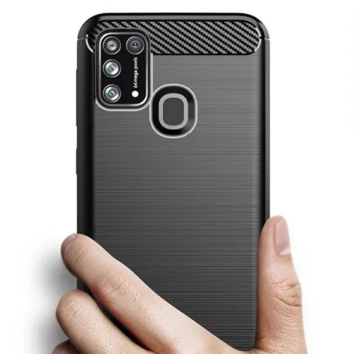 Samsung Galaxy M31 Nexeri Carbon Armored tok fekete-5903396058639 3 kép