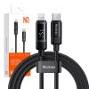 Mcdodo CA-5210 USB-C - Lightning kábel 36W, 1.2m kijelzővel (fekete)-6921002652100 3 kép