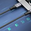 Rocoren USB-C - USB-C Retro Series 1m 240W gyorstöltő kábel (szürk-6975266730425 4 kép