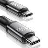 Rocoren USB-C - USB-C Retro Series 1m 240W gyorstöltő kábel (szürk-6975266730425 5 kép