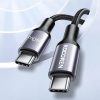 Rocoren USB-C - USB-C Retro Series 1m 240W gyorstöltő kábel (szürk-6975266730425 6 kép