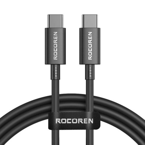 Rocoren USB-C - USB-C Simples Series 1m 100W gyorstöltő kábel (feke-6975266731156 1 kép