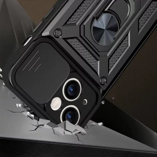 Samsung Galaxy A35 Slide Camera Armor tok kihajtható támasszal feket-5900217169949 7 kép