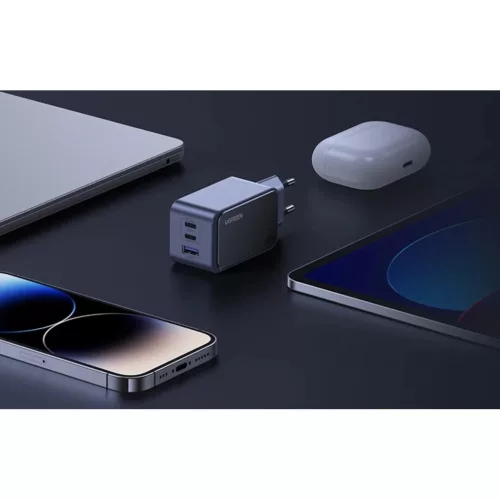 Ugreen Nexode Air 65W hálózati töltő adapter 1x USB-A + 2x USB-C (-6941876230426 6 kép