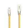 Hoco Jelly Knitted USB - Type-C kábel arany-6957531042792 1 kép