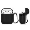 Airpods 1/2 ultravékony szilikon tok fekete-5900217315087 2 kép