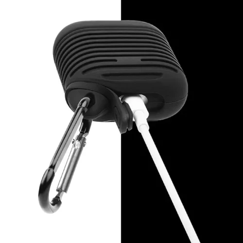 Airpods 1/2 fokozottan rezgésálló szilikon tok fehér-5900217315131 3 kép