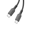 Borofone BX70 USB-C - USB-C kábel 60W 3A 1m fekete-6974443384529 5 kép
