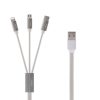 Remax Kerolla 3in1 töltő kábel Micro USB/ Type-C/ Lightning fehér-6954851293118 1 kép