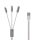 Remax Kerolla 3in1 töltő kábel Micro USB/ Type-C/ Lightning fehér-6954851293118 1 kép
