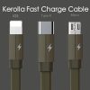 Remax Kerolla 3in1 töltő kábel Micro USB/ Type-C/ Lightning fehér-6954851293118 2 kép