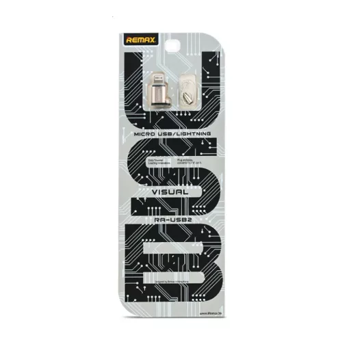 Remax Micro USB - Lightning adapter arany-6954851289814 3 kép