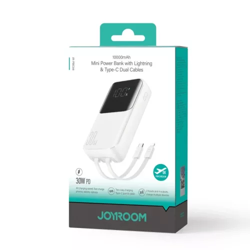 Mini power bank beépített kábelekkel Joyroom JR-PBC06 30W 10000mAh -6956116776466 5 kép