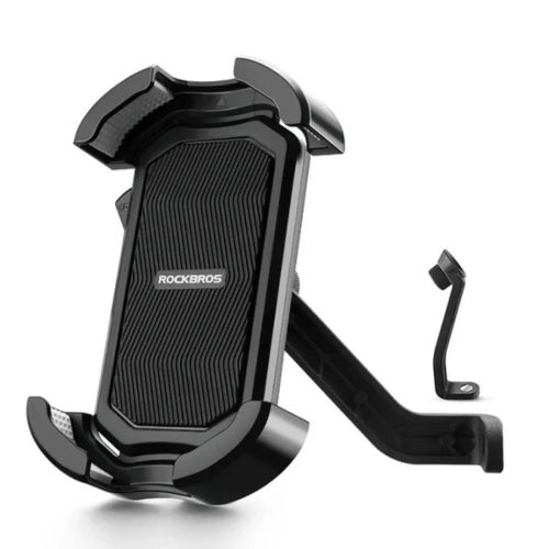 Rockbros Motorkerékpár Tükrös Telefon Tartó - Fekete 25210032005-7016802870645 1 kép