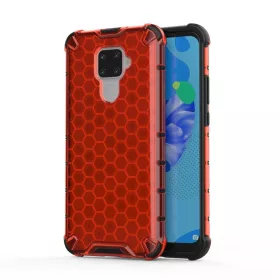 Honeycomb armor TPU tok Huawei Mate 30 Lite piros-7426825375278 1 kép
