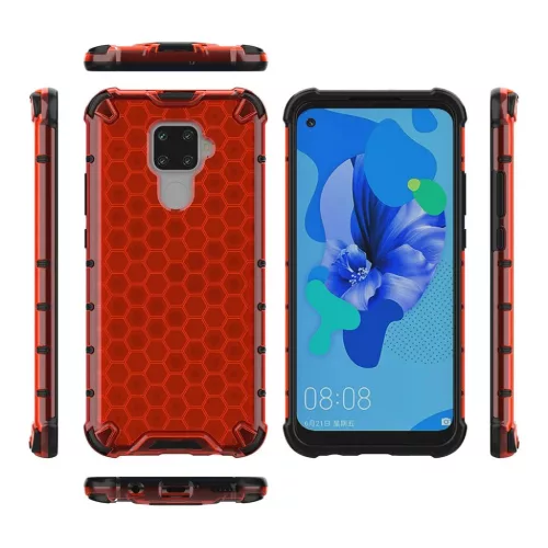 Honeycomb armor TPU tok Huawei Mate 30 Lite piros-7426825375278 6 kép