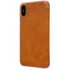 Nillkin Qin bőr fliptok iPhone 11 Pro MAX barna-6902048184480 3 kép