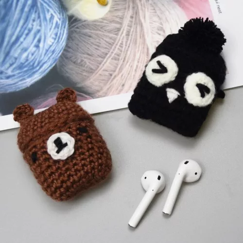 Airpods 2gen/1gen ultravékony szilikon tok gyapjú egér mintás burk-7426825374530 5 kép