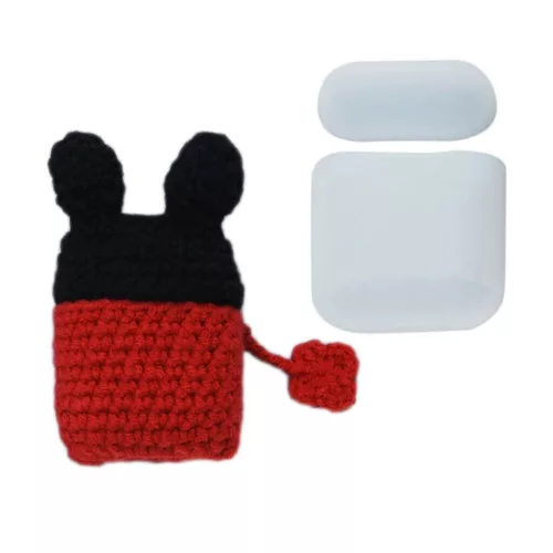 Airpods 2gen/1gen ultravékony szilikon tok gyapjú egér mintás burk-7426825374530 7 kép
