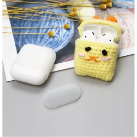 Airpods 1/2 ultravékony szilikon tok gyapjú csibe mintás burkolatta-7426825374561 2 kép