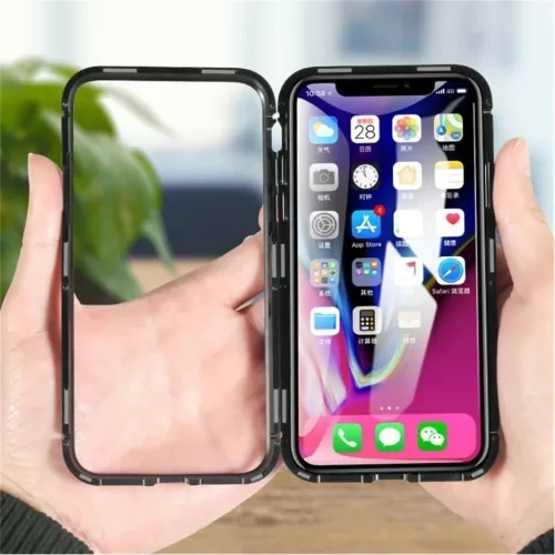 Wozinsky mágneses tok OnePlus 7 fekete/átlátszó-7426825372710 6 kép