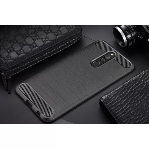 Szénszál mintájú TPU tok Xiaomi Redmi 8A fekete-7426825376763 3 kép