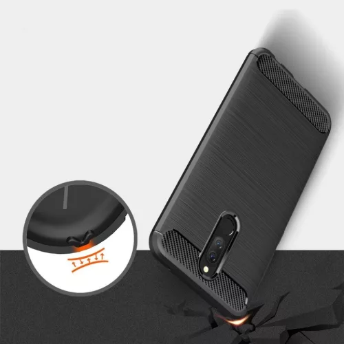Szénszál mintájú TPU tok Xiaomi Redmi 8A fekete-7426825376763 4 kép