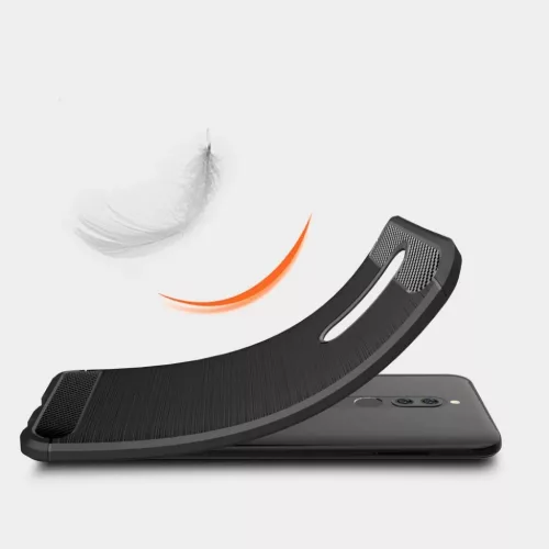 Szénszál mintájú TPU tok Xiaomi Redmi 8A fekete-7426825376763 5 kép
