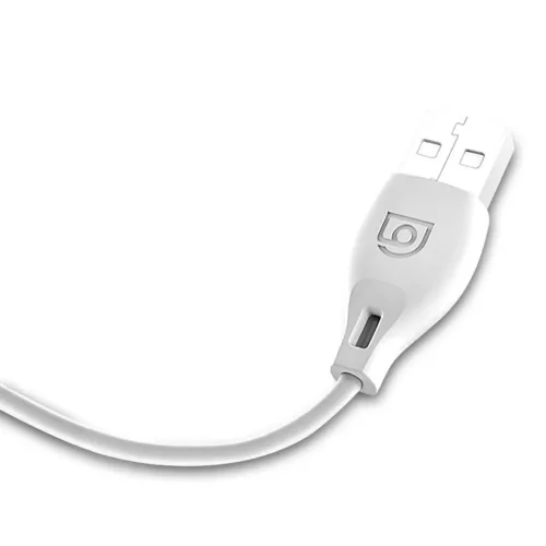 Dudao USB/ Lightning adat és töltőkábel 2.1A 2m fehér-6970379611494 5 kép
